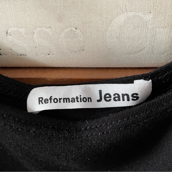 Reformation Black stretch-Jersey midi ‘Kaila’ Dress - Picture 4 of 5